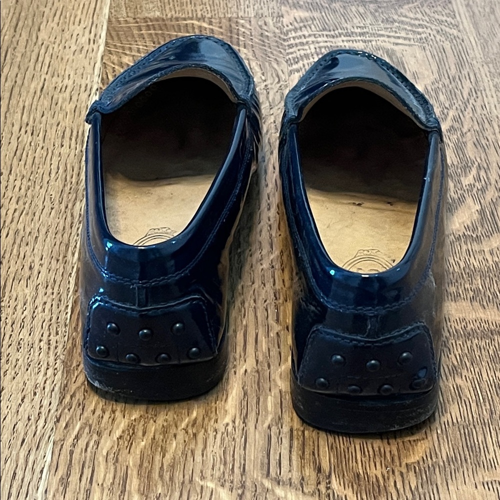 Tod’s Blue Patent Leather Penny Driving Loafers - Picture 6 of 13